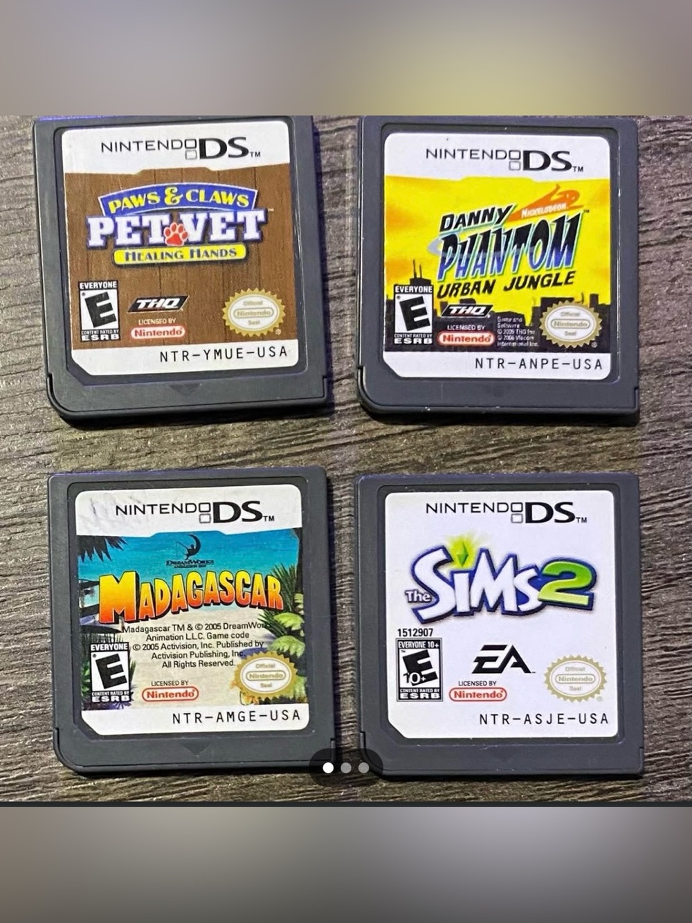 4  Nintendo DS games